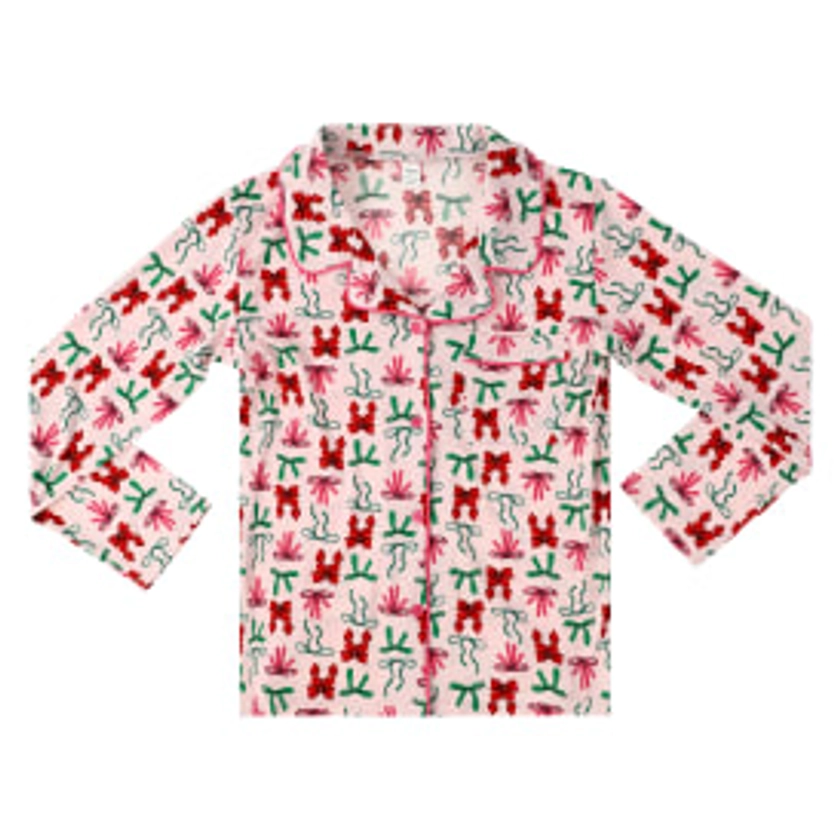 Long-Sleeve Christmas Pajama Shirt With Pocket | Five Below