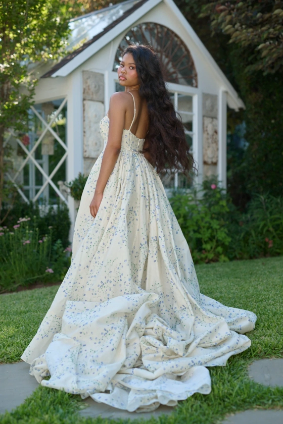 The Blue Vine Roman Holiday Gown