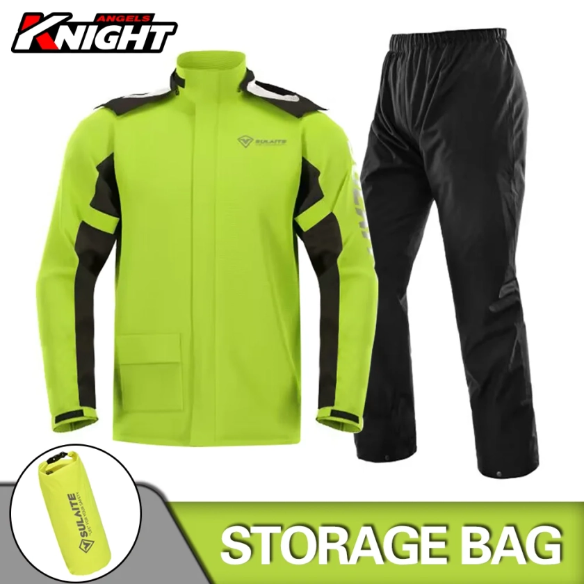 Traje impermeable para motocicleta, chaqueta de prevención de lluvia, pantalones para acampar, senderismo, pesca, motociclista - AliExpress 201355758