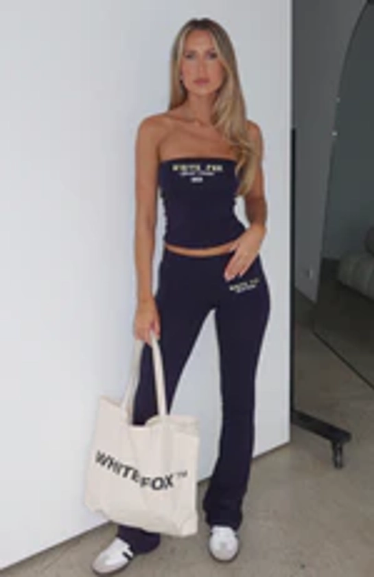 A Power Move Flare Pant Navy