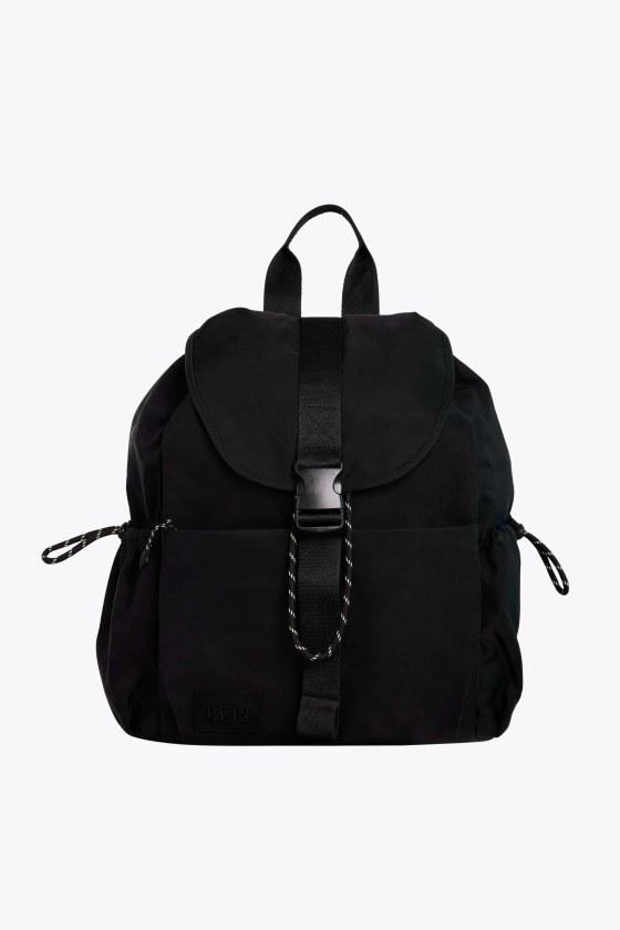 BÉIS 'The Sport Backpack' in Black - Chic Tennis Inspired Backpack