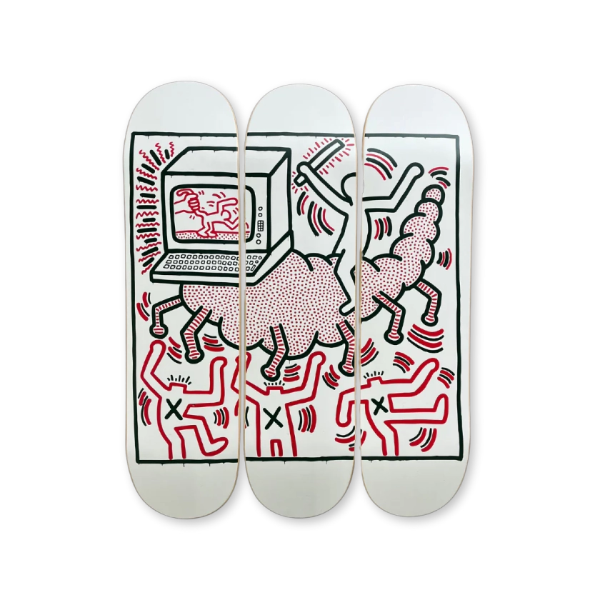 Untitled (Centipede) Keith Haring - THE SKATEROOM