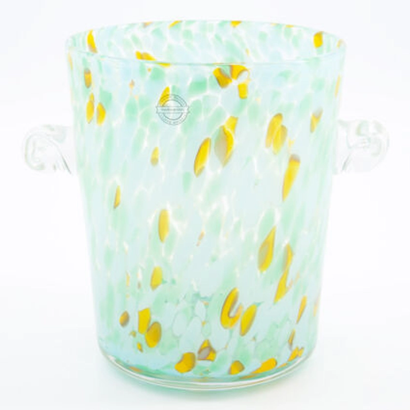 Blue & Orange Glass Ice Bucket 20cm - TK Maxx UK