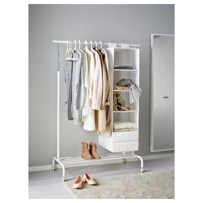 RIGGA Clothes rack - white