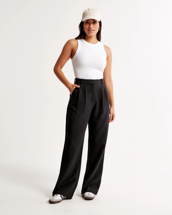 Femme Pantalon habillé Sloane A&F Curve Love | Femme Nouveautés | Abercrombie.com