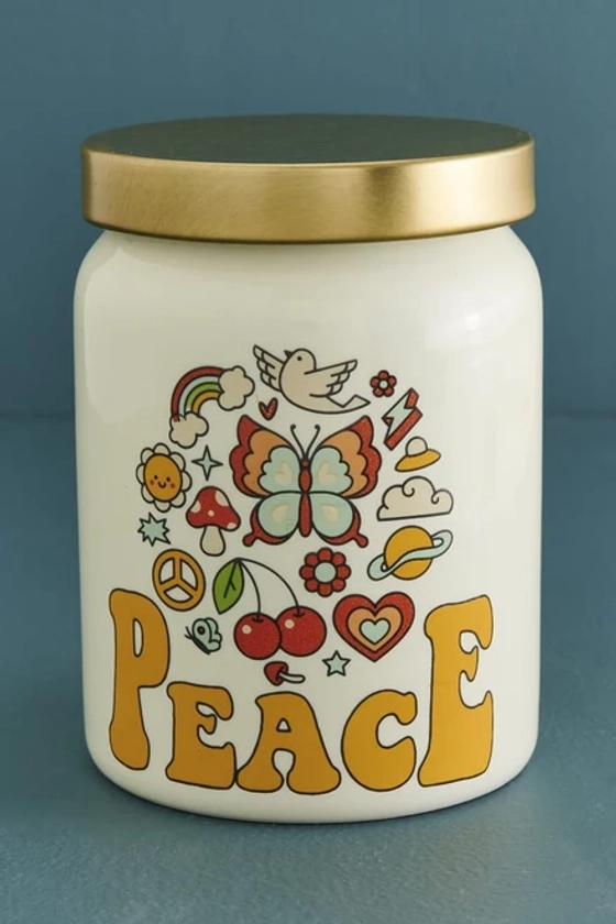 Peace Retro Stash Jar