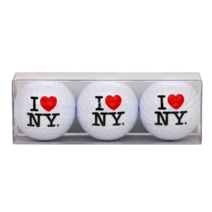 I Love NY Golf Ball Set of 3