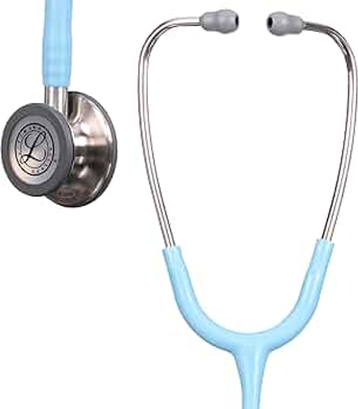 3M Littmann Classic III Monitoring Stethoscope, 5912C, More Than 2X as Loud*, Weighs Less**, 27" Marine Blue Satin-Finish Tube for Added Comfort, Flexibility and Cleanability