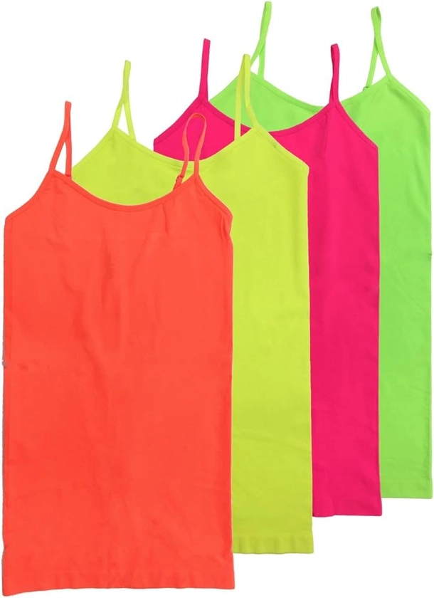 HL California Camisole 4 Way Stretch Seamless Basic Layering Top Pack of 4 *Ships from USA*