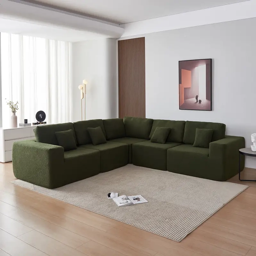 108 Modular Sectional Couch Modern L shaped Sofa Corner - Temu