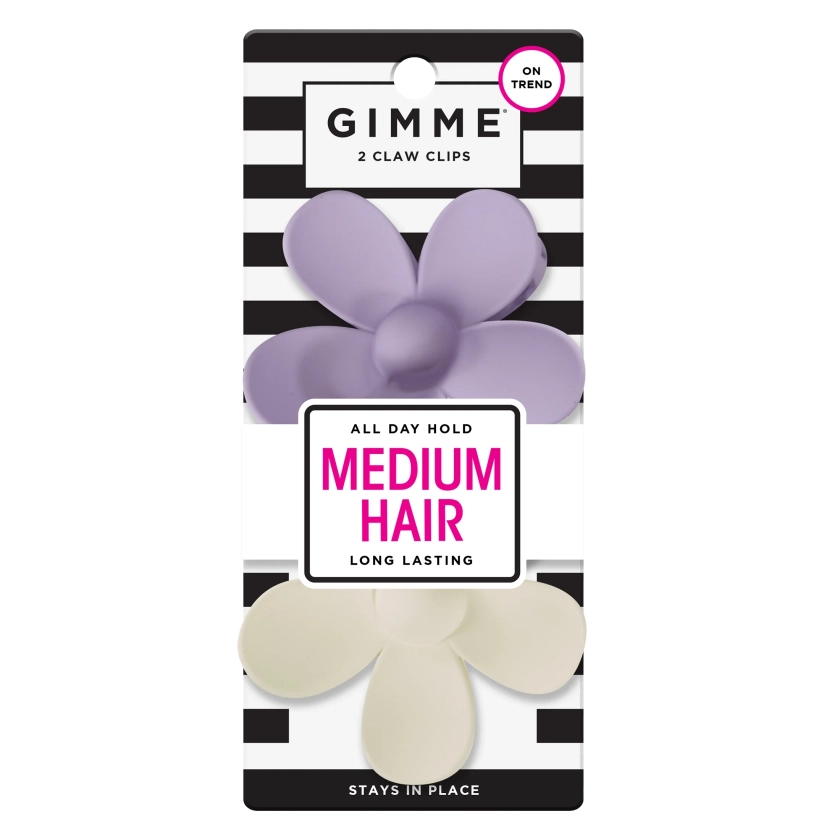 Gimme Daisy Claw Clip, Purple White, 2 Ct - Walmart.com