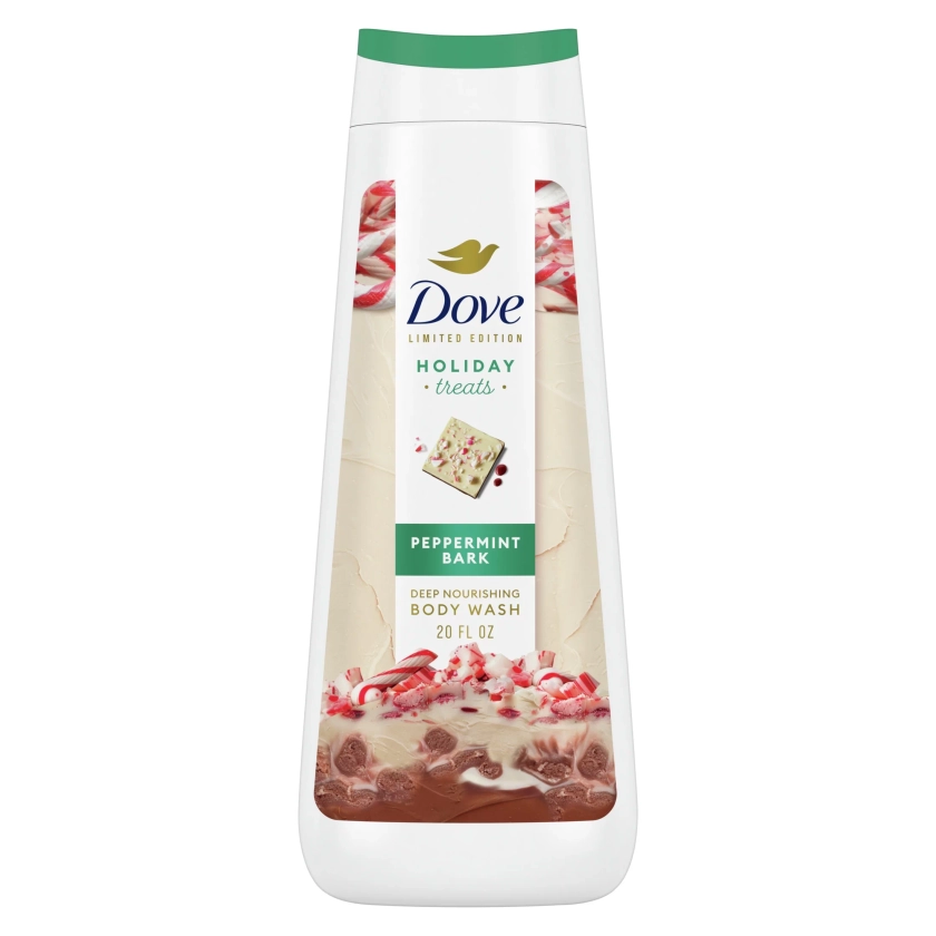 Dove Liquid Body Wash Deep Nourishment for Women Peppermint Bark, 20 oz