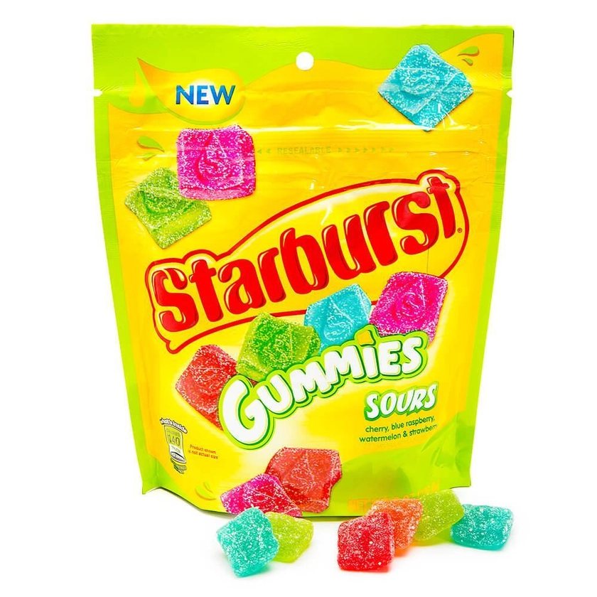 Starburst Gummies Candy - Sours: 8-Ounce Bag