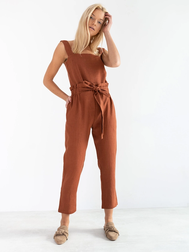 NOAH High Waisted Linen Pants - Love and Confuse
