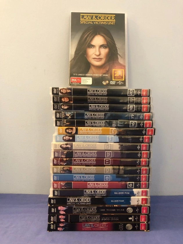 Law & Order Special Victims Unit SVU DVD 1999 TV Season 1-21 (Missing 7+9) R2,4