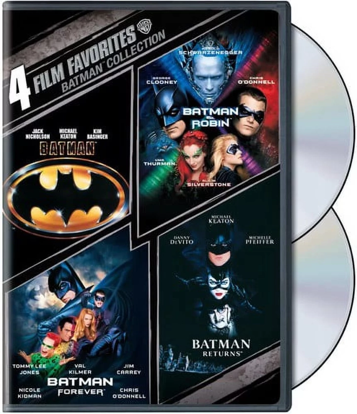 4 Film Favorites: Batman Collection (DVD), Warner Home Video, Action & Adventure - Walmart.com