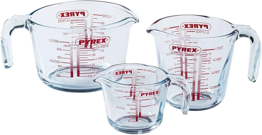 Pyrex 912S992/7041 Jug Set, glass, Transparent