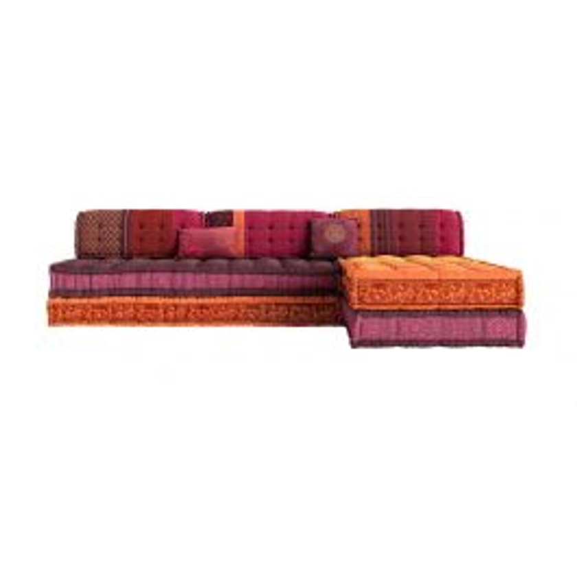 Maili Sectional Sofa Purple & Orange