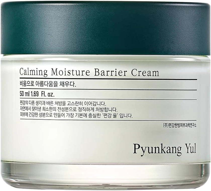 [PKY] Pyunkang Yul Calming Moisture Barrier Cream Instantly Soothes Sensitive Skin, Hyaluronic Acid & Ceramide for Hydration, Vegan, Korean Skincare (1.69 Fl. Oz, 50ml)