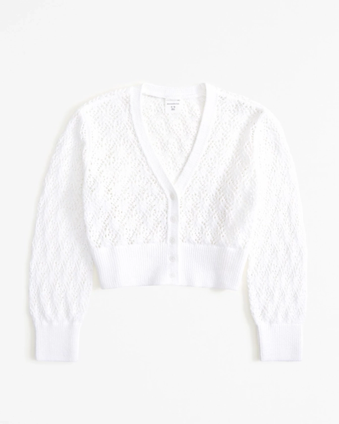 girls cable open knit cardigan | girls tops | Abercrombie.com