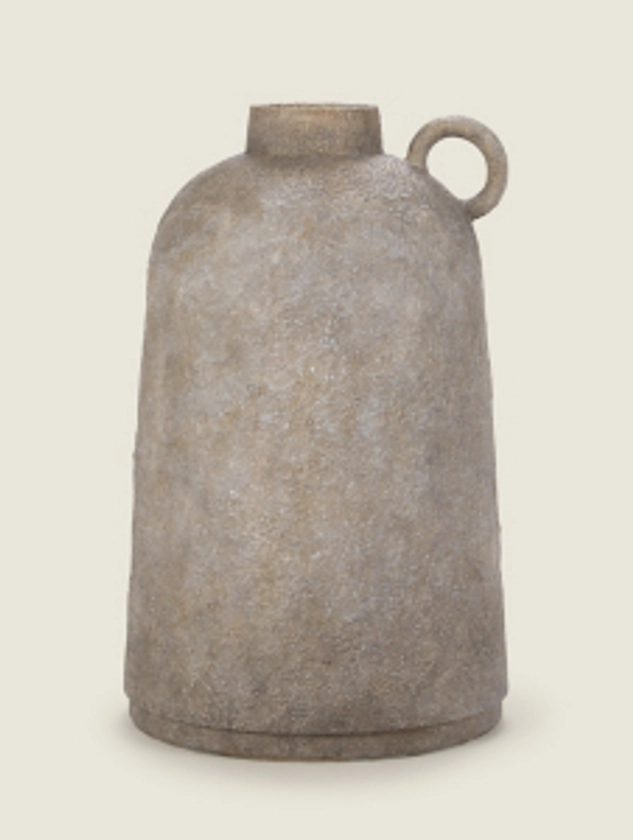 Grey Large Resin Aged Effect Bottle