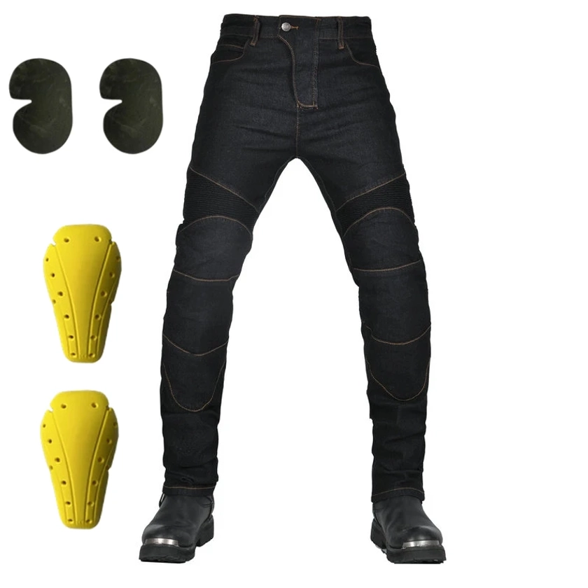 Nuevos pantalones de motocicleta, pantalones vaqueros de montar, anticaída, pantalones clásicos de motociclista, pantalones de carreras para todas las estaciones - AliExpress 201355758