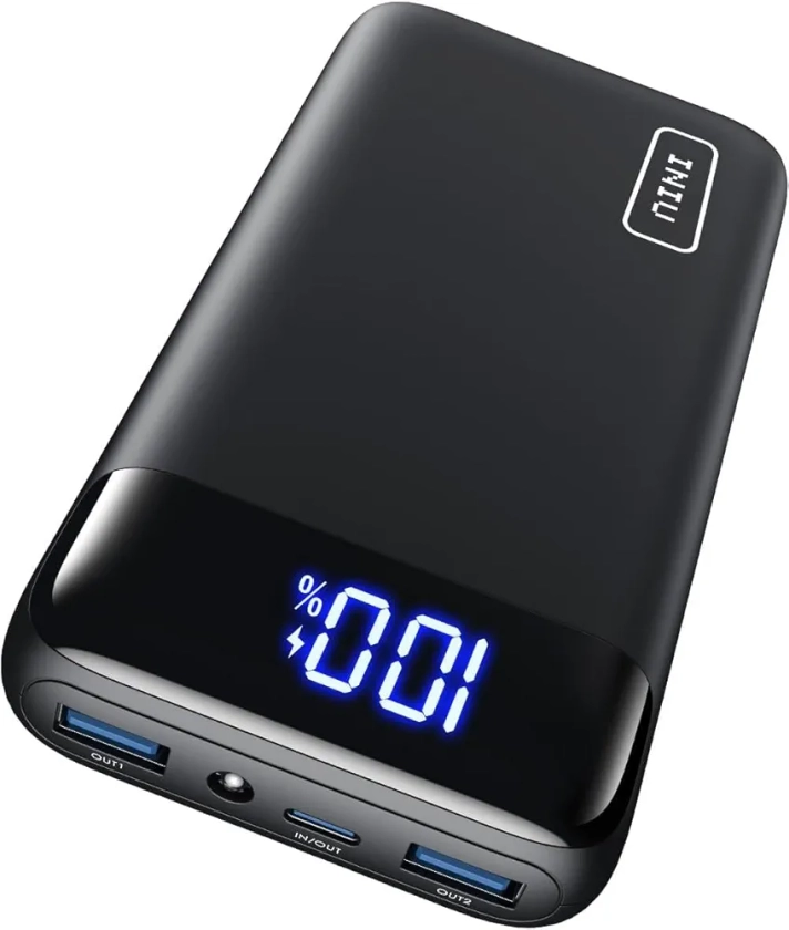 INIU Batterie Externe, 22.5W 20000mAh Power Bank Charge Rapide, Batterie Portable USB C Input & Output PD3.0 QC4.0 Power Bank Compatible avec iPhone 15 14 13 12 Pro Max Mini Plus Samsung iPad etc