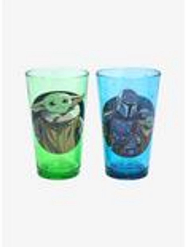 Star Wars The Mandalorian The Child & Mando Pint Glass Set