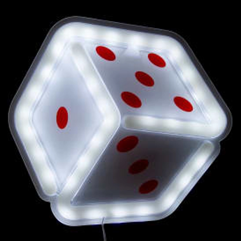 Dice Acrylic LED Wall Light 8.26in x 7.71in