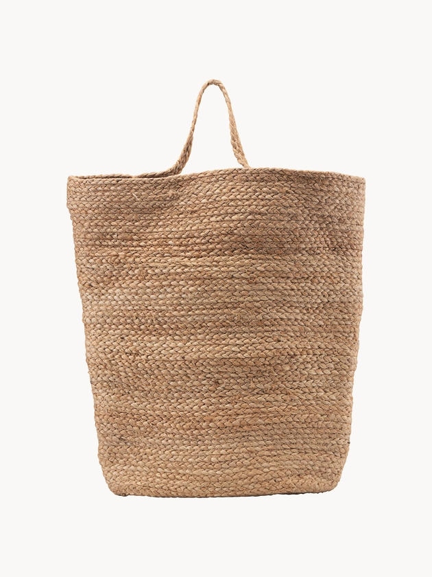 Panier de rangement en chanvre Mira, haut. 48 cm | Westwing