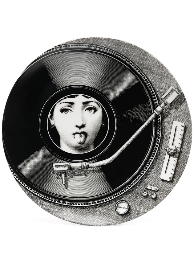 Fornasetti Tema e Variazioni Wall Plate (No. 370) | Black | FARFETCH