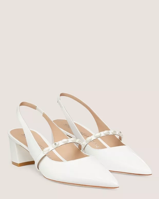 Pearlita 50 Block Slingback | Stuart Weitzman