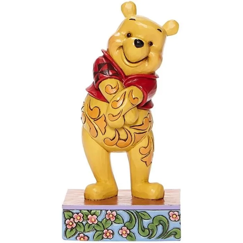 Jim Shore Disney Traditions 6008081 Winnie L'Ourson Debout Personnalité Pose Figurine 12.1cm