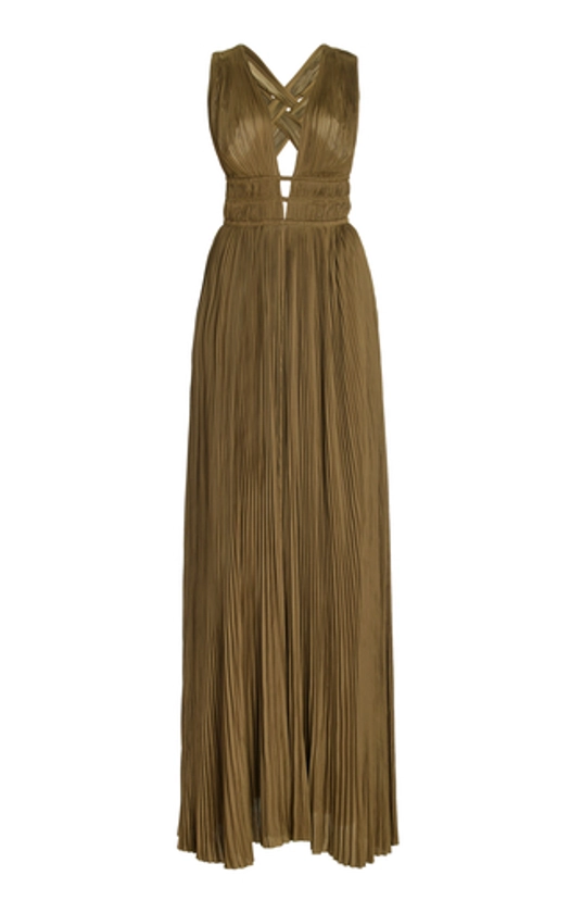 Veda Plissé Georgette Gown By Ulla Johnson | Moda Operandi