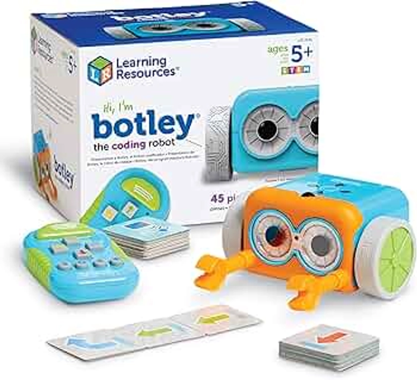 Learning Resources Botley The Coding Robot - 45 Pieces, Ages 5+ Screen- Free Coding Toys, Coding STEM Toy for Kids, Coding for Kids