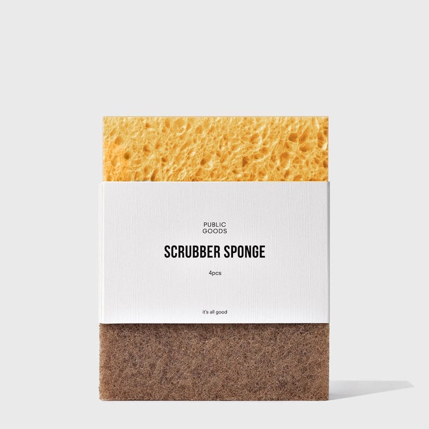 Public Goods Walnut Scrubber Sponge