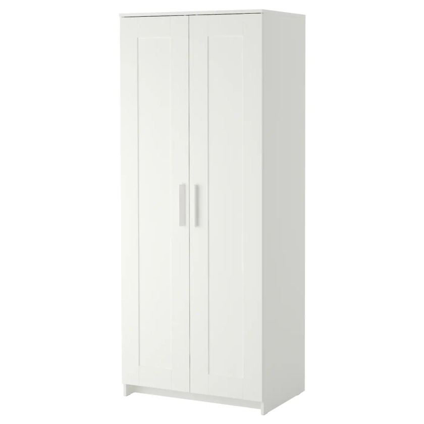 BRIMNES Wardrobe with 2 doors - white 78x190 cm