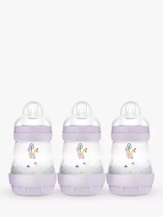 MAM Easy Start Anti-Colic Self Sterilising Baby Bottles, 160ml, Pack of 3