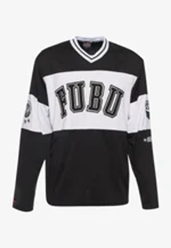 FUBU T-shirt à manches longues - black white/noir - ZALANDO.FR
