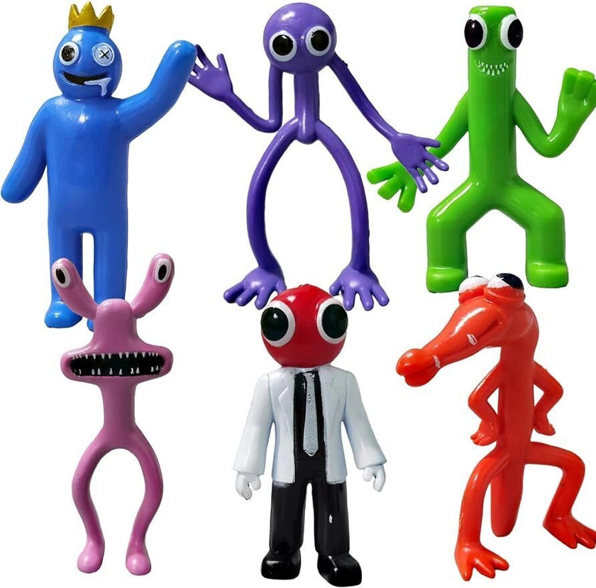 6Pcs Rainbow Friends Action Figures Toy Game Character Doll Gift for Kids