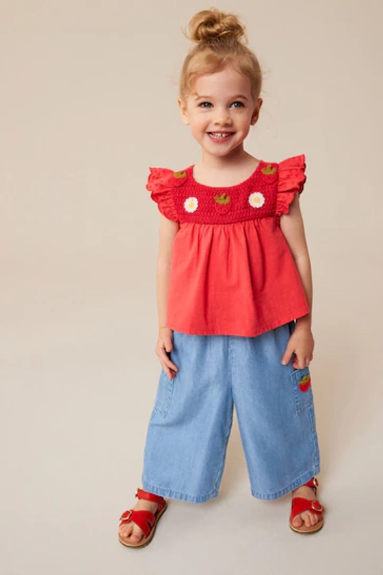 Buy Red Strawberry Blouse and Trousers Set (3mths-7yrs) from the Next UK online shop