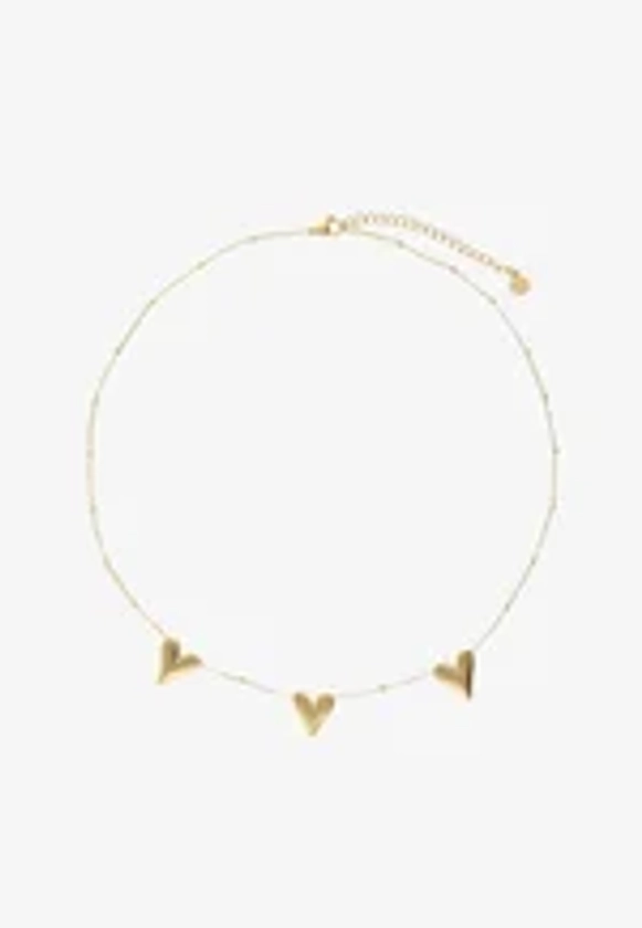 My Jewellery WITH THREE HEARTS AND BALLS - Collier - gold coloured/doré - ZALANDO.FR