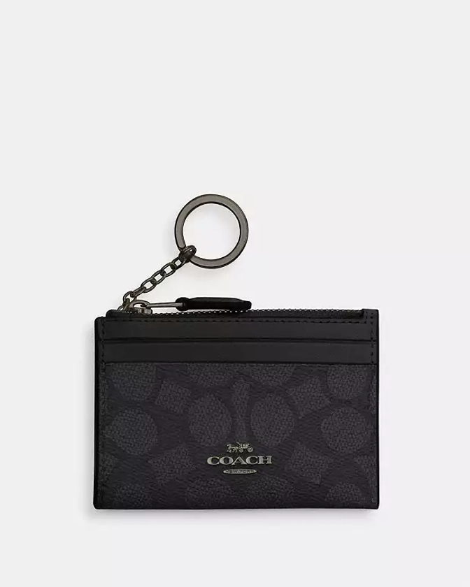 COACH® Outlet | Mini Skinny Id Case In Signature Canvas