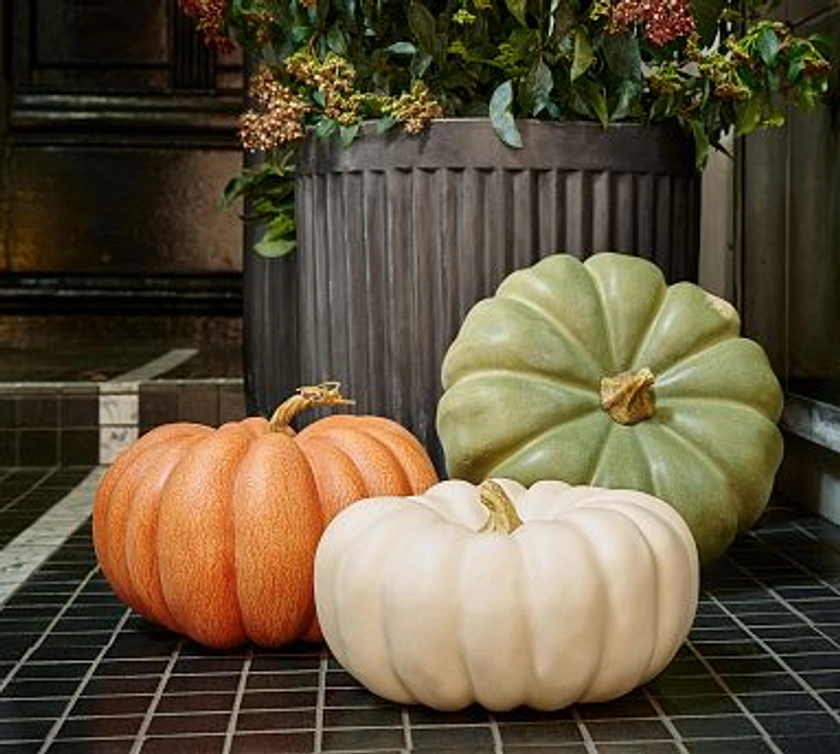 Faux Pumpkins & Gourds