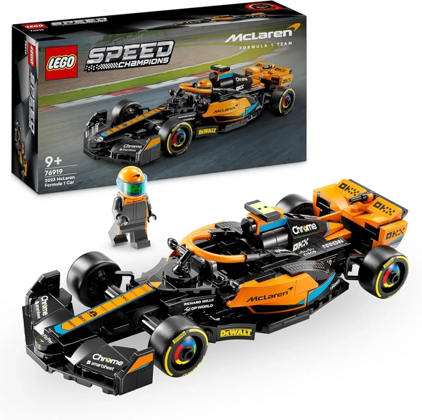 LEGO Speed Champions La Voiture de Course de Formule 1 McLaren 2023 -Véhicule Jouet à Construire pour Enfants dès 9 Ans qui Aiment la Vitesse - Décoration Chambre - Cadeau pour Garçons et Filles 76919