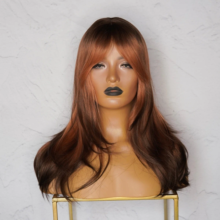 ISLA Ombre Copper Fringe Wig | Milk & Honey