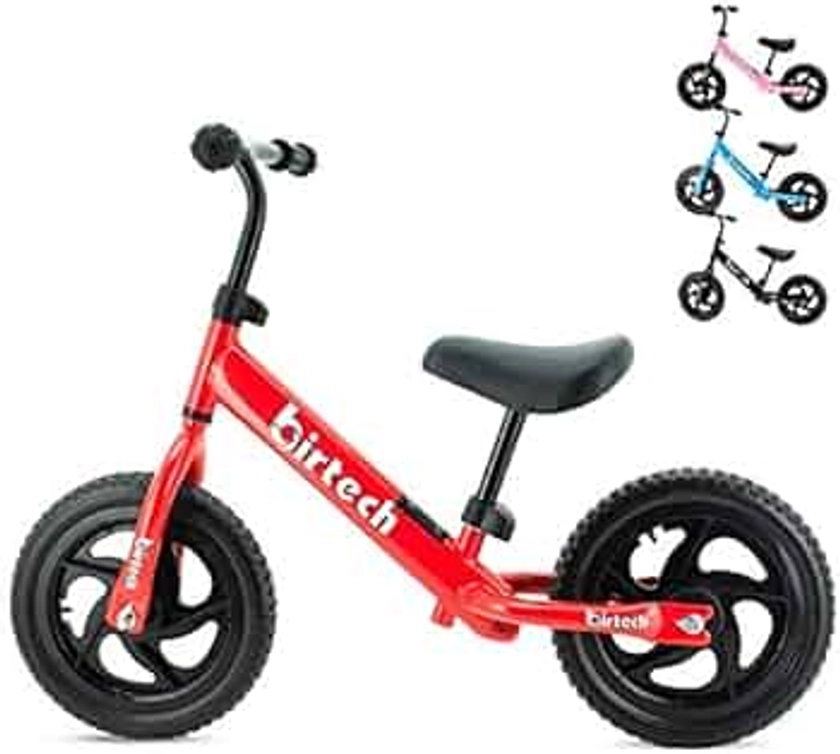 Balance Bike for 2,3,4,5,6 Year Old Boys and Girls No Pedal Toddler Bike Training Bicycle for Kids with 12’’ Wheels, Adjustable Handlebar and Seat, EVA tires, lightweight carbon steel