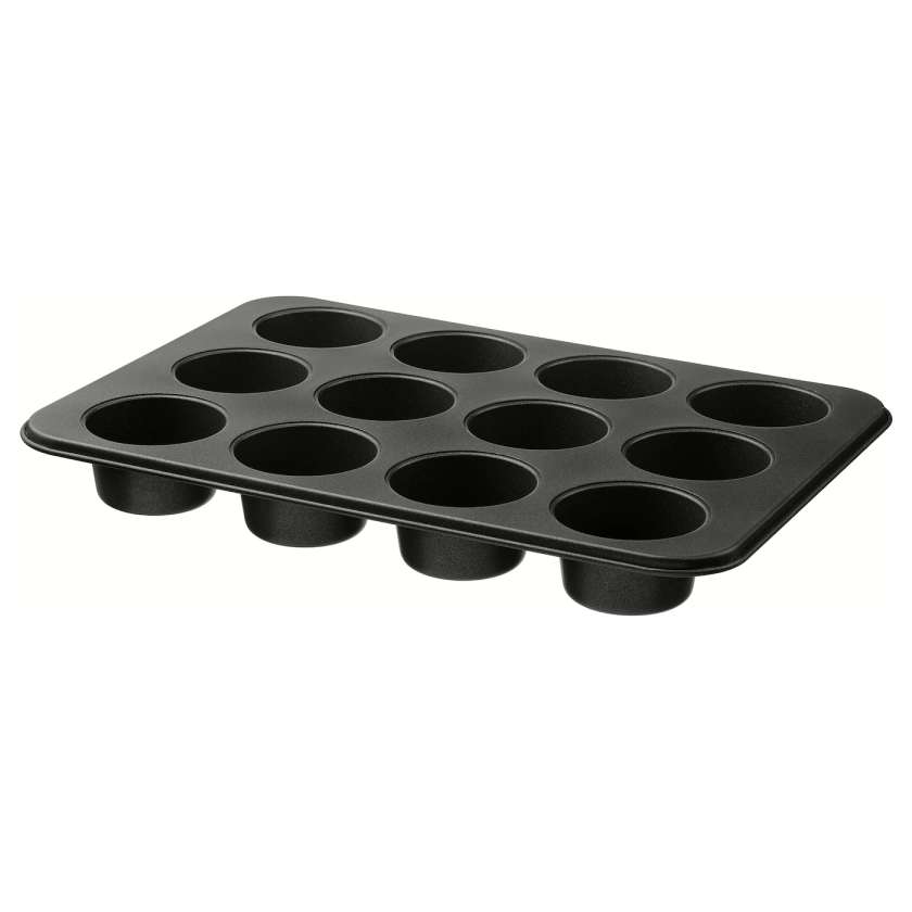 MÅNTAGG moule à muffins, revêtement anti-adhérent gris foncé, 38x27 cm - IKEA