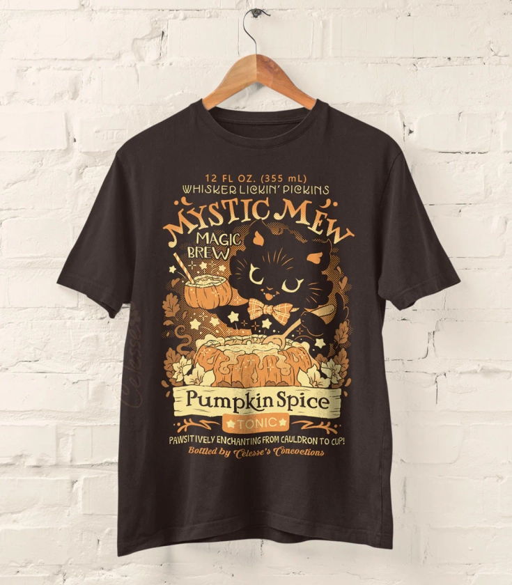 Mystic Mew Pumpkin Spice Tonic Shirt (PREORDER)