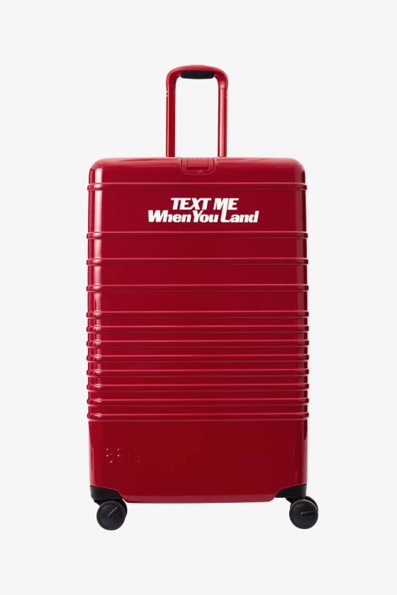 The Large Check-In Roller in Text Me Red